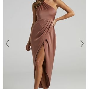 Showpo Felt So Happy Dress in Dusty Rose